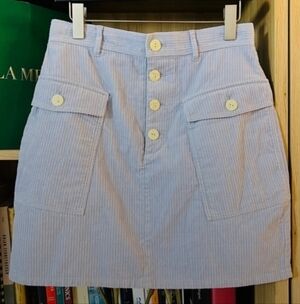 & OTHER STORIES Organic Cotton Corduroy Mini Skirt in Lilac 8